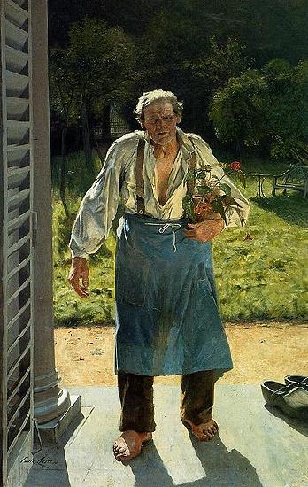 Emile Claus Old Gardener Germany oil painting art